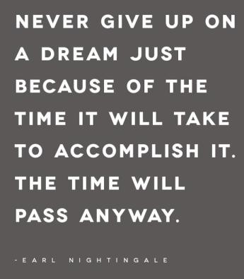 Never give up